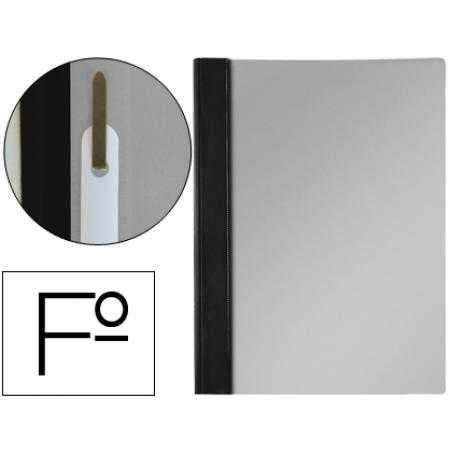 Carpeta dossier fastener pvc esselte folio negro