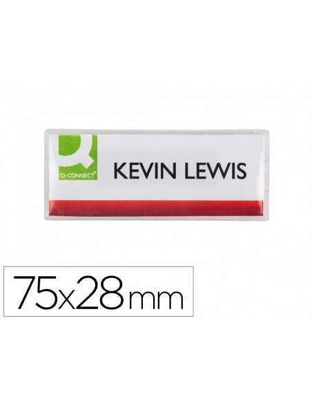 Identificador q-connect kf14139 con clip magnetico apertura superior 75x28 mm