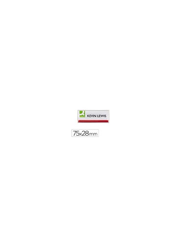 Identificador q-connect kf14139 con clip magnetico apertura superior 75x28 mm