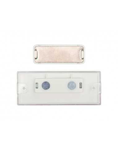 Identificador q-connect kf14139 con clip magnetico apertura superior 75x28 mm