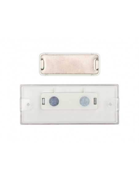 Identificador q-connect kf14139 con clip magnetico apertura superior 75x28 mm