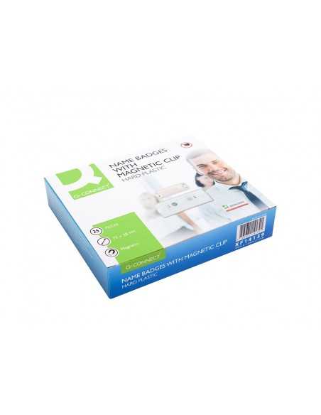 Identificador q-connect kf14139 con clip magnetico apertura superior 75x28 mm