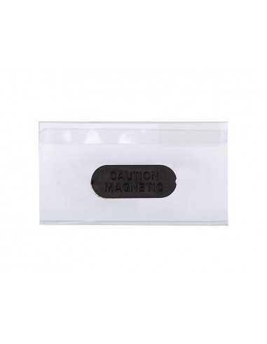 Identificador q-connect kf14137 con clip magnetico apertura superior 40x75 mm