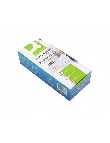 Identificador q-connect kf14137 con clip magnetico apertura superior 40x75 mm