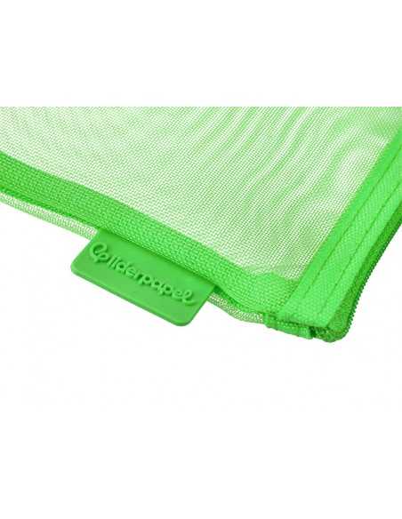 Bolsa zipper bag liderpapel poliester transpirable multiusos din a6 verde pastel