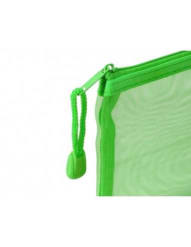 Bolsa zipper bag liderpapel poliester transpirable multiusos din a6 verde pastel