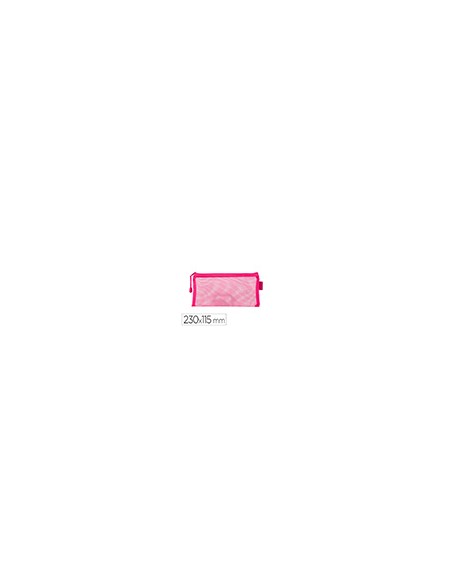 Bolsa zipper bag liderpapel poliester transpirable multiusos ticket 230x115 mm rosa Bolsa zipper bag liderpapel poliester transpirable multiusos ticket 230x115 mm rosa