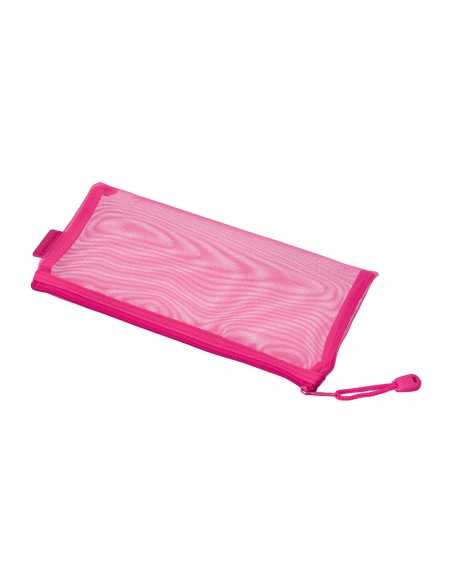 Bolsa zipper bag liderpapel poliester transpirable multiusos ticket 230x115 mm rosa Bolsa zipper bag liderpapel poliester transpirable multiusos ticket 230x115 mm rosa