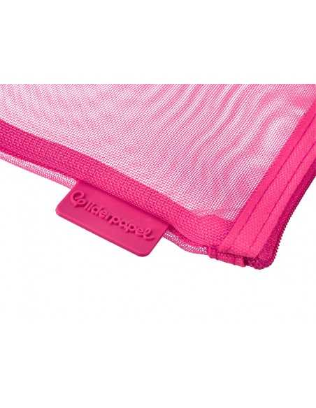 Bolsa zipper bag liderpapel poliester transpirable multiusos ticket 230x115 mm rosa Bolsa zipper bag liderpapel poliester transpirable multiusos ticket 230x115 mm rosa