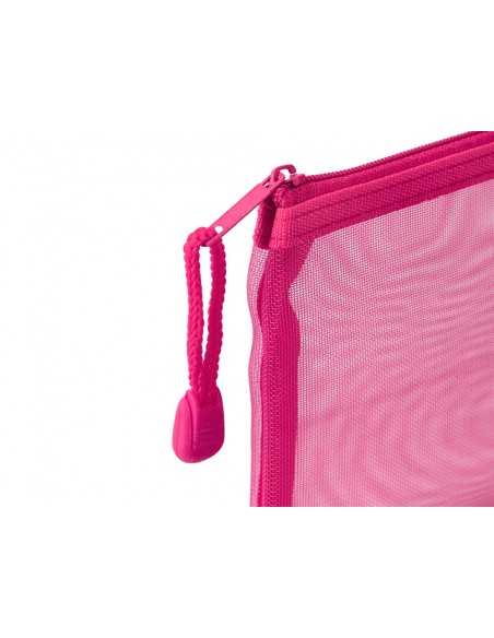 Bolsa zipper bag liderpapel poliester transpirable multiusos ticket 230x115 mm rosa Bolsa zipper bag liderpapel poliester transpirable multiusos ticket 230x115 mm rosa
