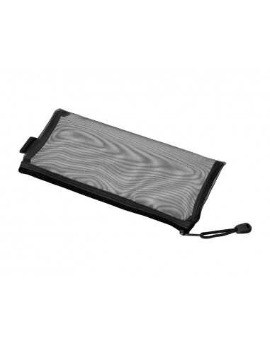 Bolsa zipper bag liderpapel poliester transpirable multiusos ticket 230x115 mm negro