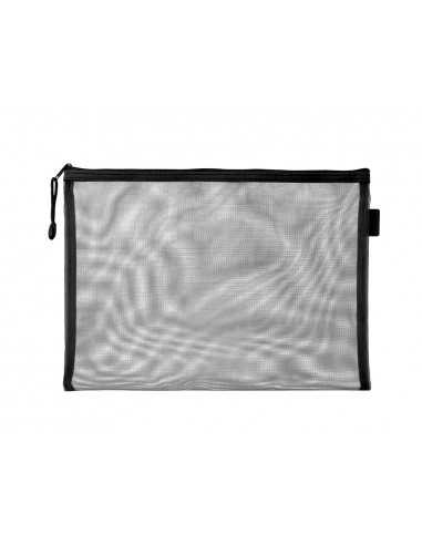 Bolsa zipper bag liderpapel poliester transpirable multiusos din a5 negro