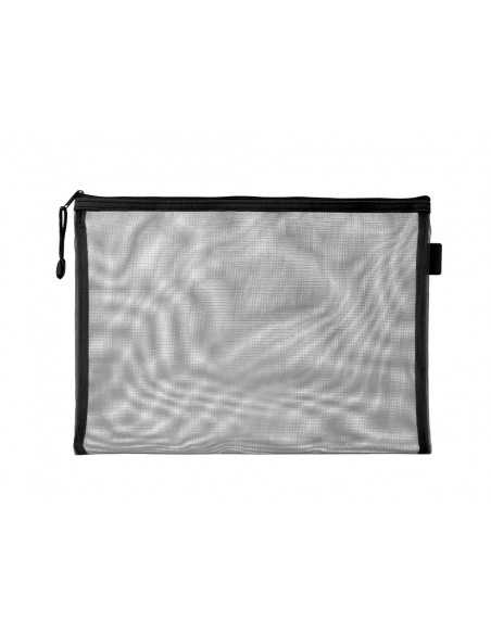 Bolsa zipper bag liderpapel poliester transpirable multiusos din a5 negro
