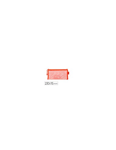 Bolsa zipper bag liderpapel poliester transpirable multiusos ticket 230x115 mm naranja