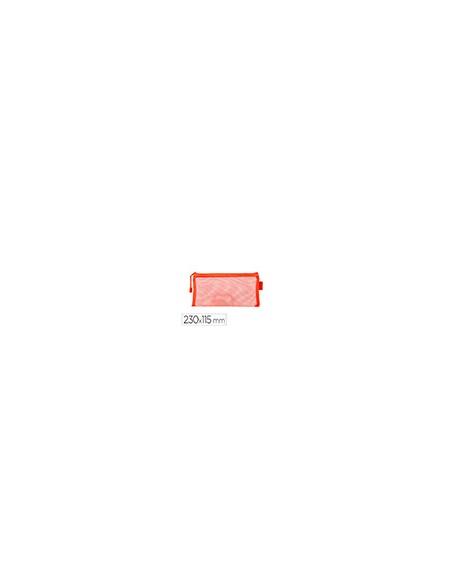 Bolsa zipper bag liderpapel poliester transpirable multiusos ticket 230x115 mm naranja