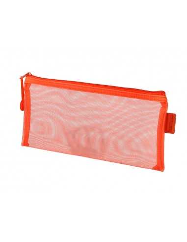 Bolsa zipper bag liderpapel poliester transpirable multiusos ticket 230x115 mm naranja