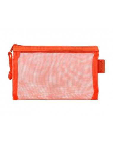 Bolsa zipper bag liderpapel poliester transpirable multiusos din a6 naranja