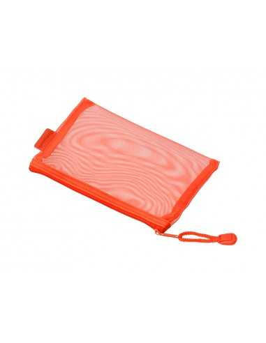 Bolsa zipper bag liderpapel poliester transpirable multiusos din a6 naranja