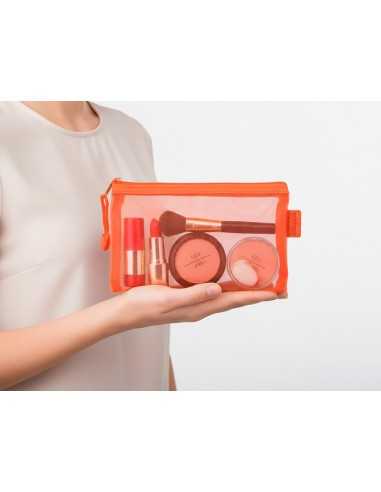 Bolsa zipper bag liderpapel poliester transpirable multiusos din a6 naranja