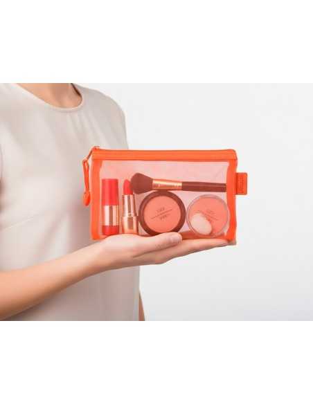 Bolsa zipper bag liderpapel poliester transpirable multiusos din a6 naranja