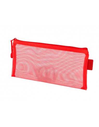 Bolsa zipper bag liderpapel poliester transpirable multiusos ticket 230x115 mm rojo