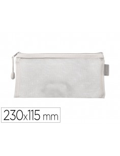 Bolsa zipper bag liderpapel poliester transpirable multiusos ticket 230x115 mm blanco