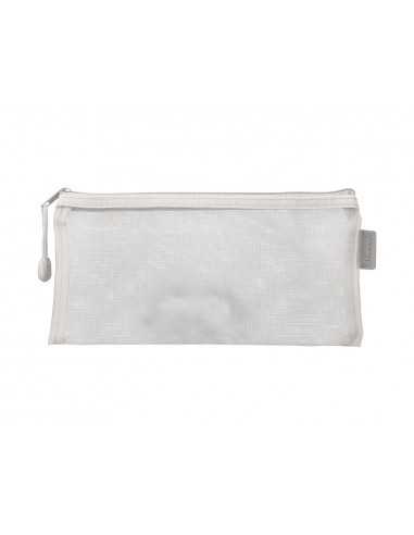 Bolsa zipper bag liderpapel poliester transpirable multiusos ticket 230x115 mm blanco