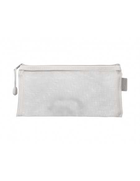 Bolsa zipper bag liderpapel poliester transpirable multiusos ticket 230x115 mm blanco