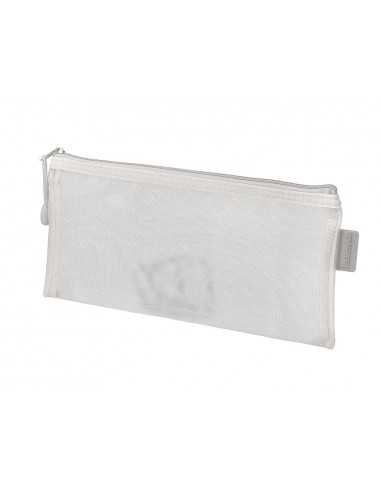 Bolsa zipper bag liderpapel poliester transpirable multiusos ticket 230x115 mm blanco