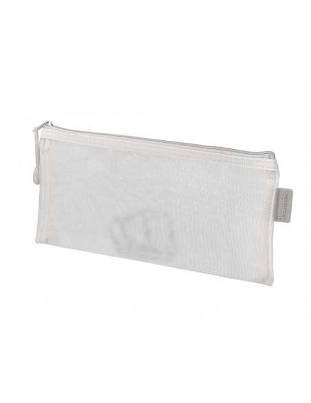 Bolsa zipper bag liderpapel poliester transpirable multiusos ticket 230x115 mm blanco