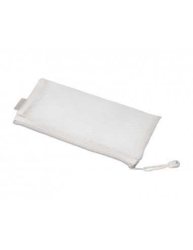 Bolsa zipper bag liderpapel poliester transpirable multiusos ticket 230x115 mm blanco