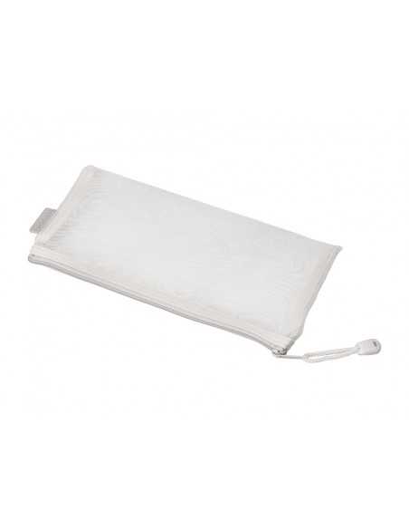 Bolsa zipper bag liderpapel poliester transpirable multiusos ticket 230x115 mm blanco
