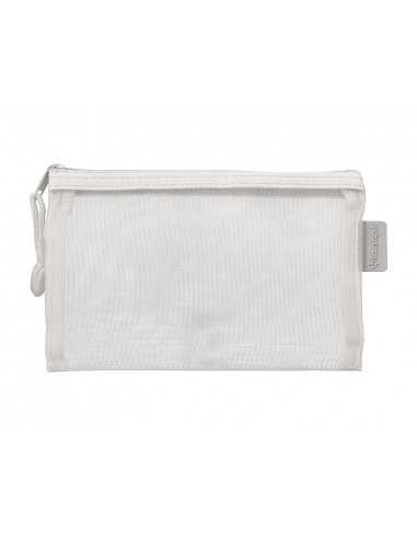 Bolsa zipper bag liderpapel poliester transpirable multiusos din a6 blanco