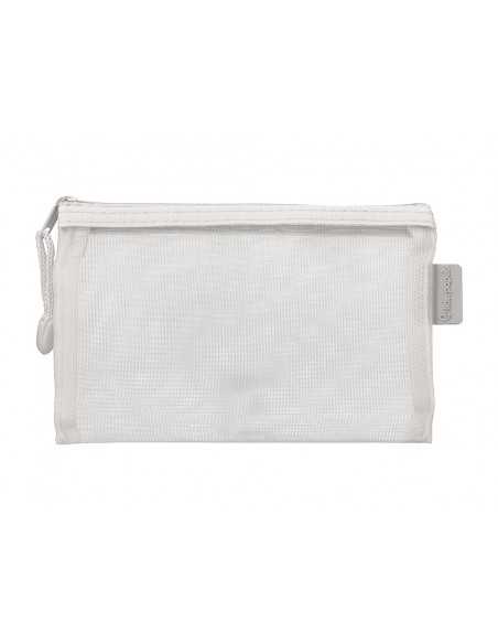 Bolsa zipper bag liderpapel poliester transpirable multiusos din a6 blanco Bolsa zipper bag liderpapel poliester transpirable multiusos din a6 blanco