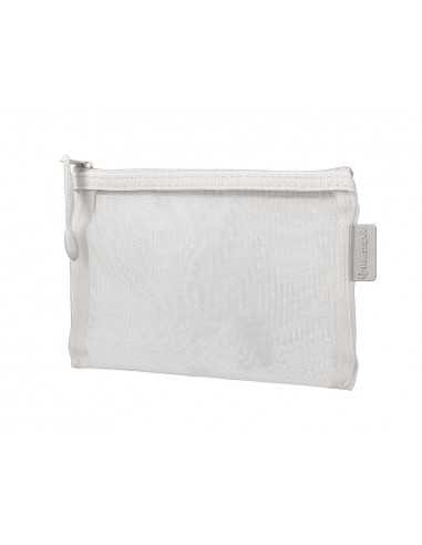 Bolsa zipper bag liderpapel poliester transpirable multiusos din a6 blanco