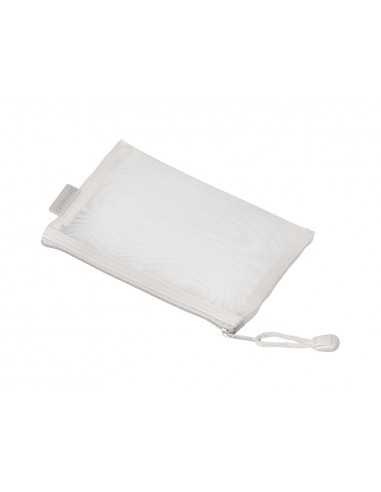 Bolsa zipper bag liderpapel poliester transpirable multiusos din a6 blanco