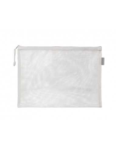 Bolsa zipper bag liderpapel poliester transpirable multiusos din a5 blanco