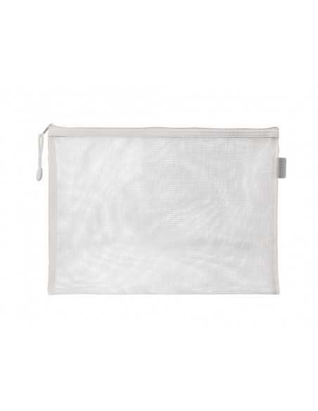 Bolsa zipper bag liderpapel poliester transpirable multiusos din a5 blanco