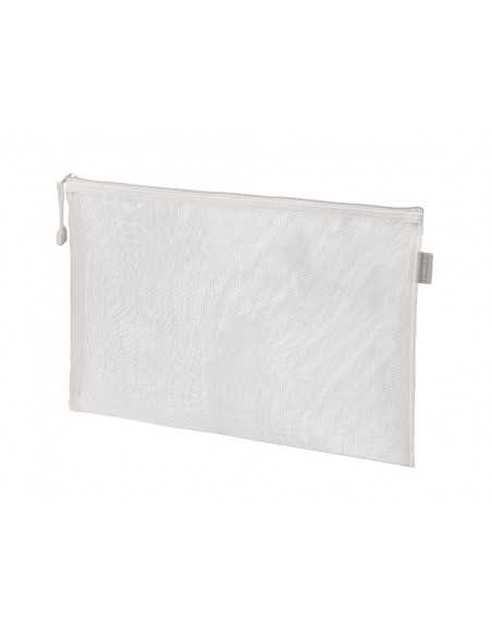 Bolsa zipper bag liderpapel poliester transpirable multiusos din a5 blanco