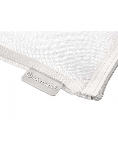 Bolsa zipper bag liderpapel poliester transpirable multiusos din a4 blanco