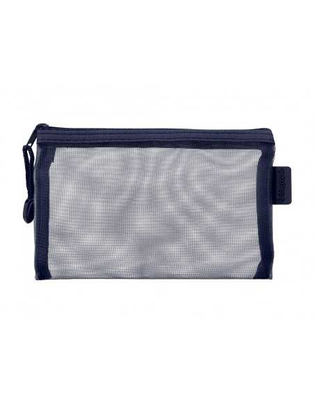 Bolsa zipper bag liderpapel poliester transpirable multiusos din a6 azul marino