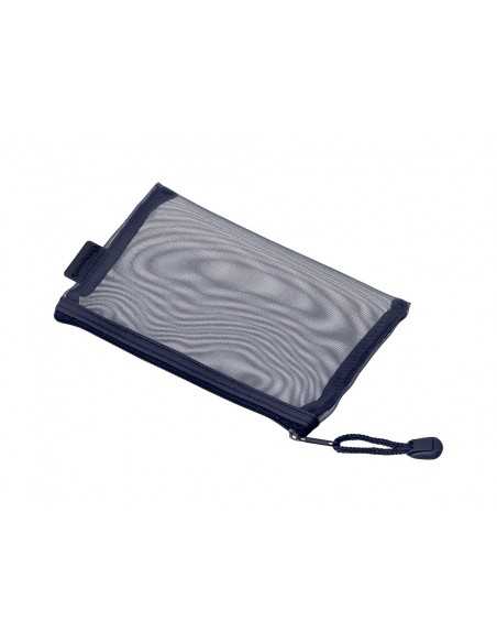Bolsa zipper bag liderpapel poliester transpirable multiusos din a6 azul marino