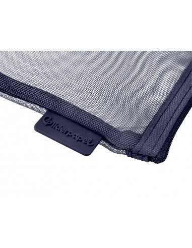 Bolsa zipper bag liderpapel poliester transpirable multiusos din a6 azul marino