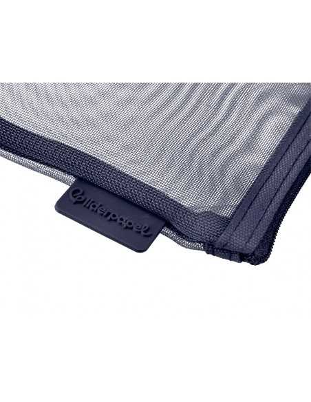 Bolsa zipper bag liderpapel poliester transpirable multiusos din a6 azul marino