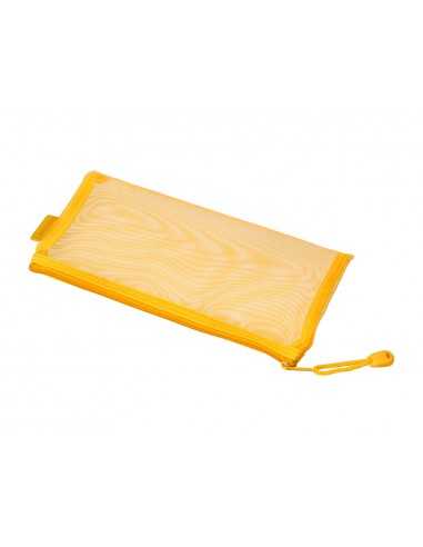 Bolsa zipper bag liderpapel poliester transpirable multiusos ticket 230x115 mm amarillo