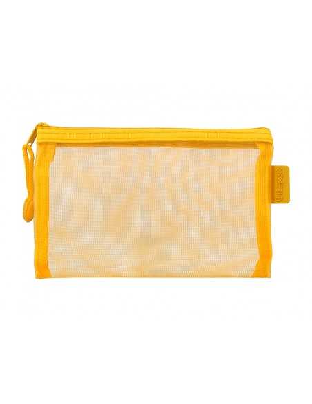 Bolsa zipper bag liderpapel poliester transpirable multiusos din a6 amarillo