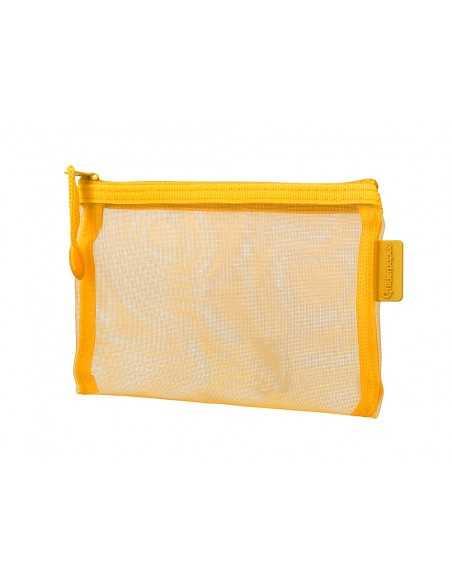 Bolsa zipper bag liderpapel poliester transpirable multiusos din a6 amarillo