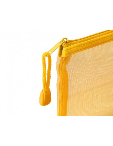 Bolsa zipper bag liderpapel poliester transpirable multiusos din a6 amarillo