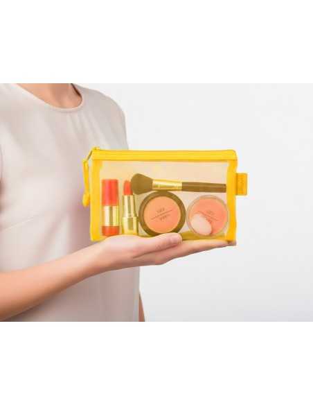 Bolsa zipper bag liderpapel poliester transpirable multiusos din a6 amarillo