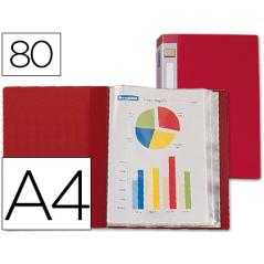 Carpeta liderpapel personaliza 31760 80 fundas polipropileno din a4 roja lomo personalizable